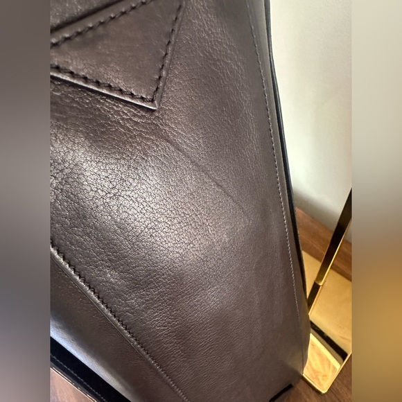 Balmain Structured Black Leather Satchel - Picture 7 of 11